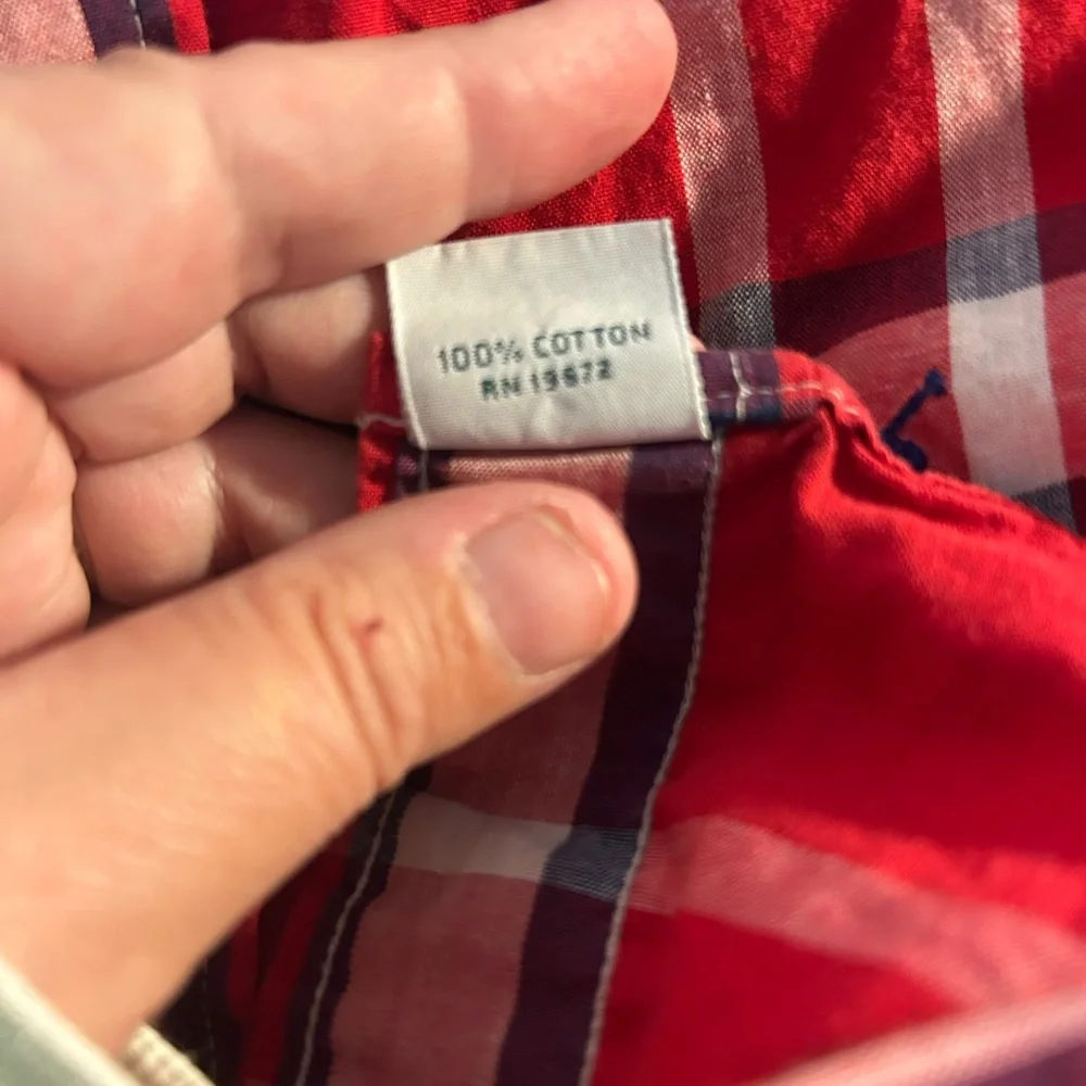 Ralph Lauren Red and Blue Plaid Shirt